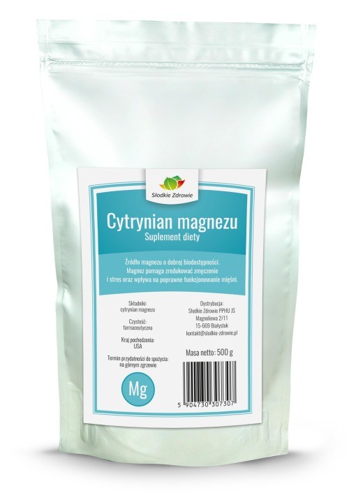 Cytrynian magnezu - czysty w proszku - 500g